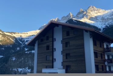 Ihr Winter mit Blick auf die Dents du Midi