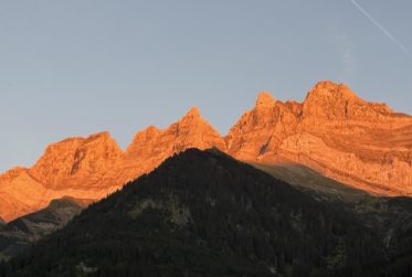 Ihr Winter mit Blick auf die Dents du Midi